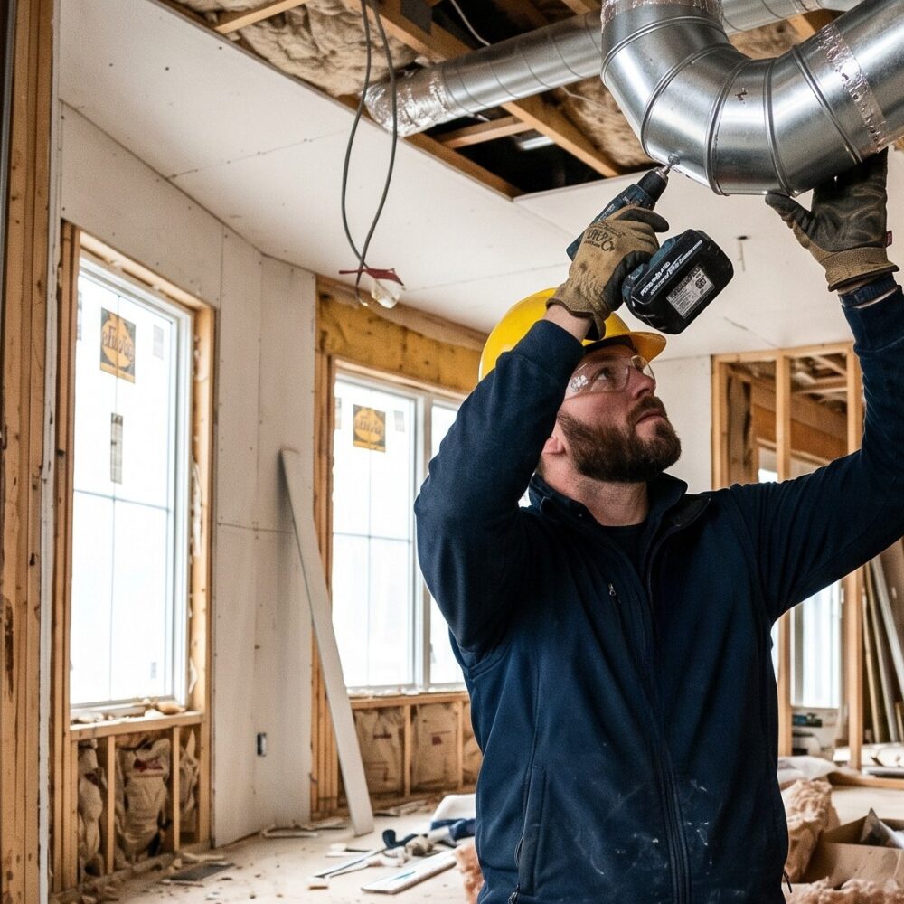 Technik na instalaci rekuperace a vzduchotechniky - Ekoizolace - foukané izolace
